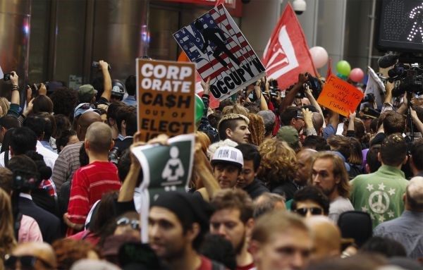 Foto: Prva obletnica zasedbe Wall Streeta v znamenju novih protestov