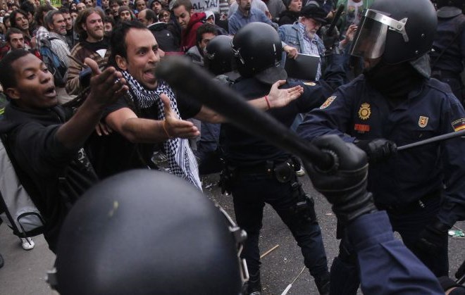 Foto: Danes nov dan protestov proti varčevalnim ukrepom v Španiji