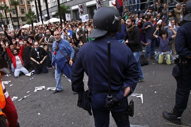 Foto: Danes nov dan protestov proti varčevalnim ukrepom v Španiji
