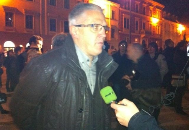 Peter Vilfan (PS): "To, kar se je včeraj zgodilo v Mariboru, je grozljivo."(Foto: Dejan Žerdin) 