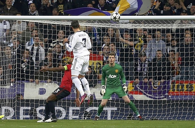 Ronaldo je izenačil po strelu z glavo. (Foto: Reuters) 