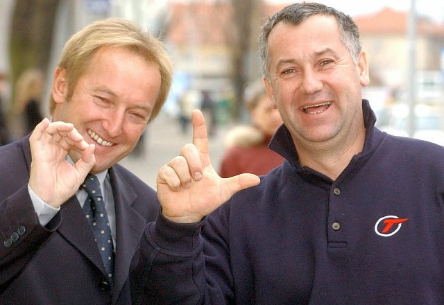 Boris Strel in Bojan Križaj sta na svetovnem prvenstvu leta 1982 osvojila prvi medalji za slovensko smučanje. (Foto: Matej...