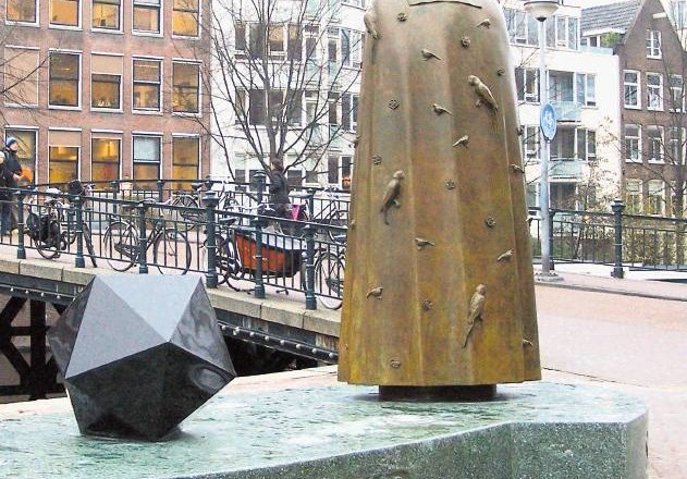 Baruch Spinoza (1632 - 1677), nizozemski filozof, spomenik v Amsterdamu 