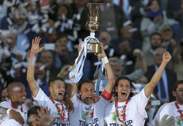 Lazio je dobil rimski derbi in si poleg lovorike priigral tudi nastop v evropski ligi. (Foto: Reuters) 