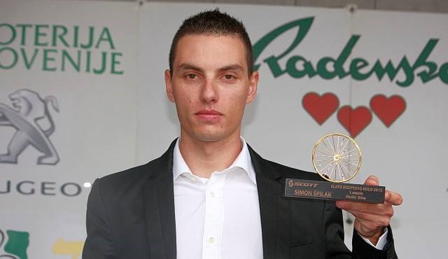 Simon Špilak je prejel zlato Scottovo kolo za leto 2013. (Foto: Metod Močnik) 