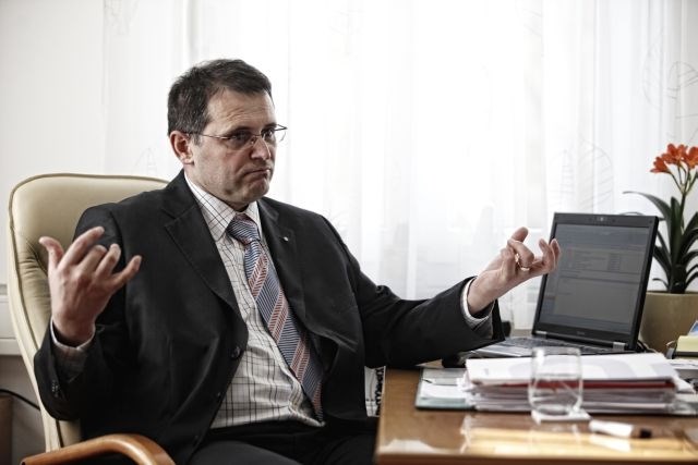 Janez Lavre, direktor slovenjegraške bolnišnice.   Foto: Jaka Gasar / dokumentacija Dnevnika 