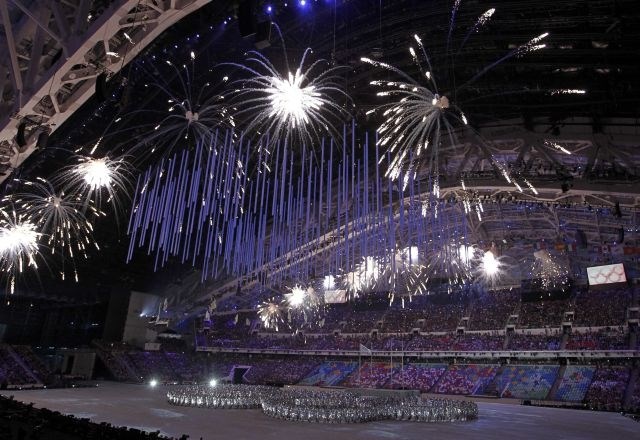 Bleščeč tudi zaključek olimpijskih iger v Sočiju (foto)