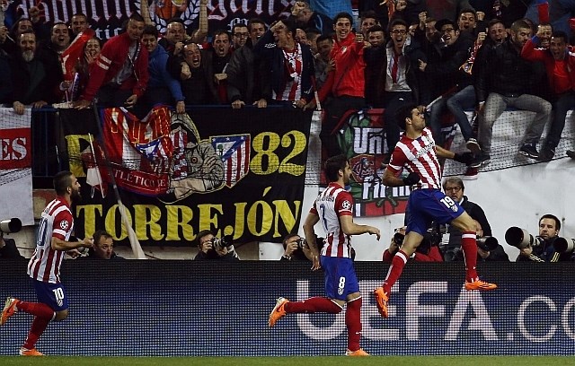 Diego Costa je bil z dvema goloma znova junak Atletica. (Foto: Reuters) 