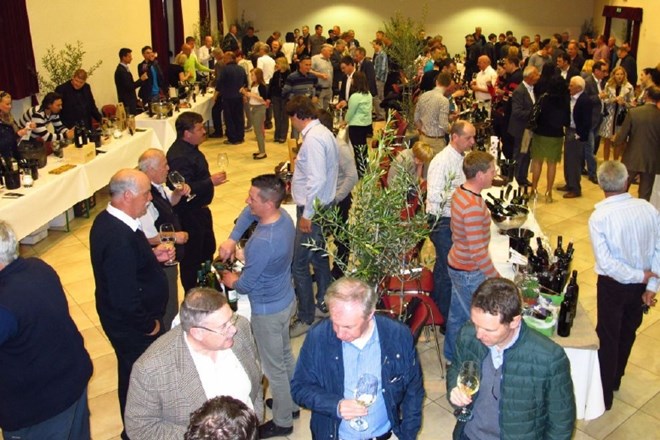 Festivala vin v Šempasu pri Novi Gorici se je udeležilo veliko vinarjev, vinogradnikov in oljkarjev.  