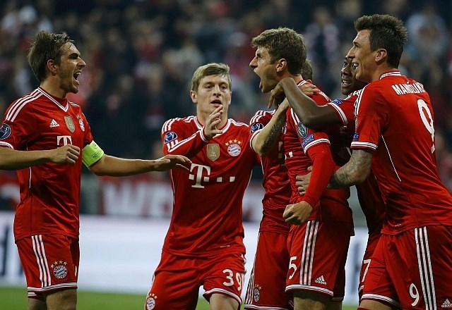 Ko je Thomas Müller zadel za 2:1 so Bavarci lažje zadihali. (Foto: Reuters) 