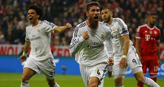 Sergio Ramos je že do 20. minute kar dvakrat zatresel mrežo Bayerna. (Foto: Reuters) 