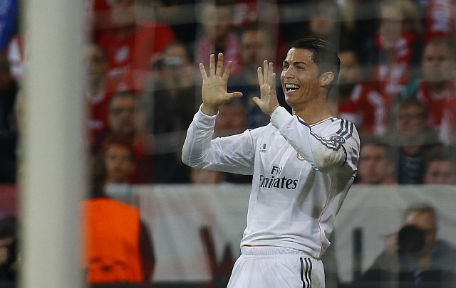 Portugalec je bil po doseženem golu vidno vesel rekordnega dosežka. (Foto: Reuters) 