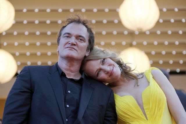 Quentin Tarantino s svojo muzo, igralko Umo Thurman, ki je zaigrala v večini njegovih filmov. 
