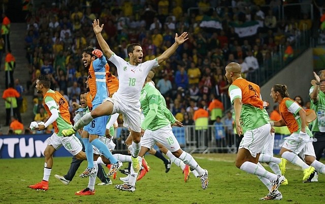 Alžirci so se veselili velikega uspeha. (Foto: Reuters) 