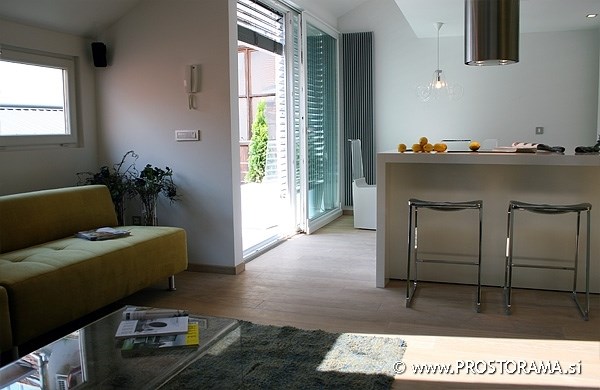 V minimalističnem slogu s pridihom razkošja opremljena hiša ob Ljubljanici  