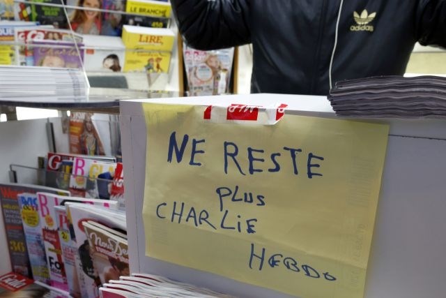 »Zmanjkalo Charlie Hebdoja.« (Foto: Reuters) 