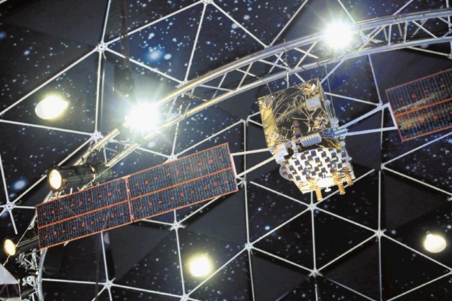 Satelit sistema Copernicus, ne v vesolju, ampak na razstavi na Kongresnem trgu. 