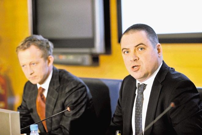Borut Jamnik, predsednik nadzornega sveta Telekoma Slovenije, in Rudi Skobe, predsednik uprave 