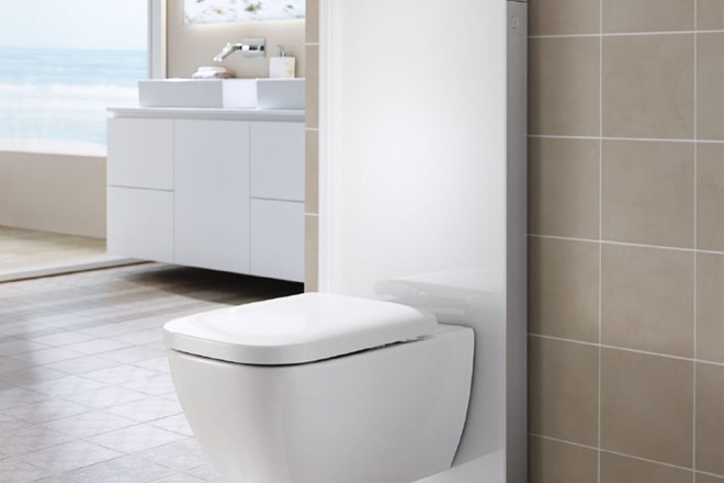 Nova raven kopalniškega udobja z Geberitovim inovativnim splakovalnikom   