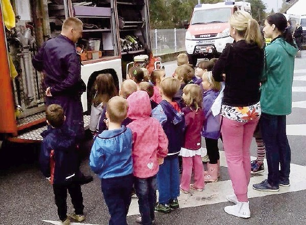 Najljubši in najbolj hvaležni obiskovalci gasilcev so najmlajši. 