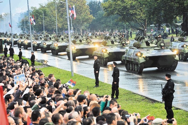 Na lanski veliki vojaški paradi v Beogradu je sodelovalo  4500 pripadnikov vseh rodov srbske vojske in obrambnega...