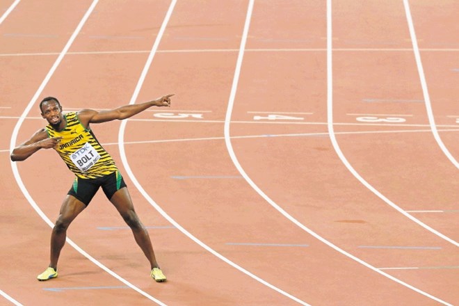 Jamajški zvezdnik Usain Bolt ostaja nepremagljiv v teku na sto metrov. 