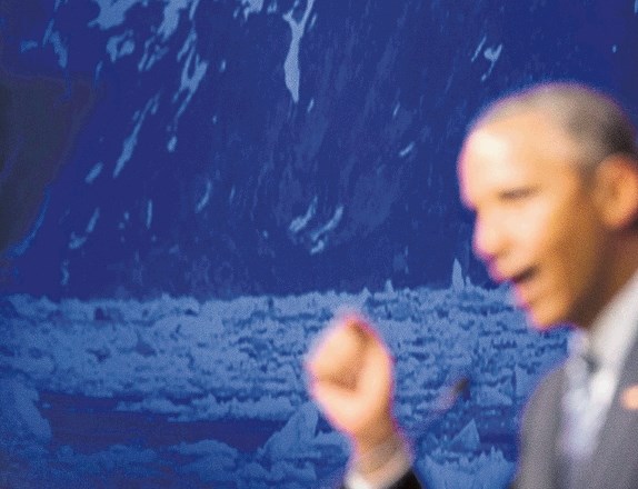 Podnebno kredibilnost Obame maje dovoljenje Shellu za vrtanje na Aljaski. 