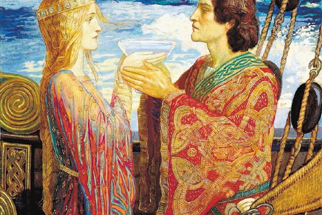 Škotski slikar John Duncan je Tristana in Izoldo naslikal leta 1912.  