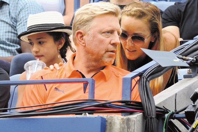 Boris Becker in Jelena Đoković dobro sodelujeta v častni loži. 