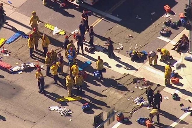 V strelskem napadu v Kaliforniji najmanj 14 mrtvih, policija ubila dva napadalca
