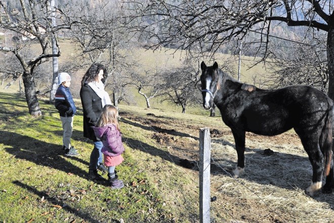 Na kmetiji Marovšek so najbolj uživali otroci. 