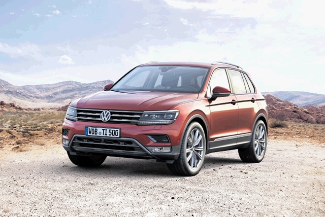 Volkswagen tiguan – druga generacija je večja in lažja, k nam pride predvidoma maja. 