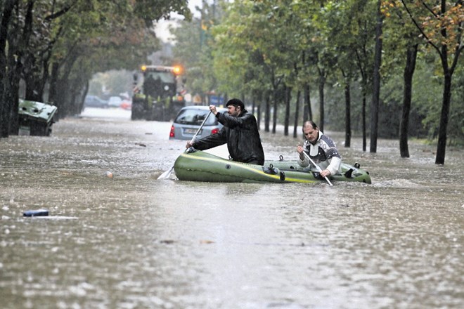 Ljubljanski Vič je bil poplavljen leta 2010 in leta 2014. Lani so se temu izognili, ker se nad Ljubljano ni utrgalo nebo. 