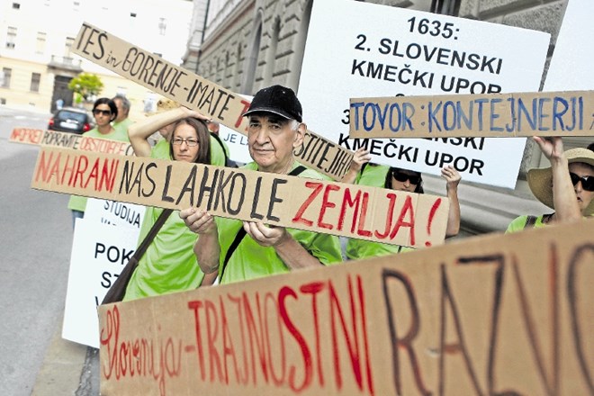 Braslovčani so proti predlagani trasi večkrat protestirali, nazadnje pred vlado poleti lani. 