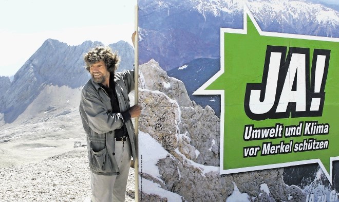Reinhold Messner je v osmem življenjskem desetletju še vedno zelo aktiven. 