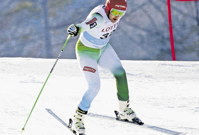 Andreju Špornu se prvi trening smuka na olimpijski progi ni izšel najbolje, a je bil s 23. mestom vseeno najhitrejši med...