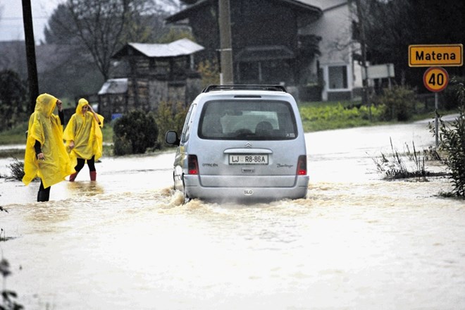 Poplave v občini Ig leta 2014, ko sta bili najbolj prizadeti naselji Brest in Matena. 