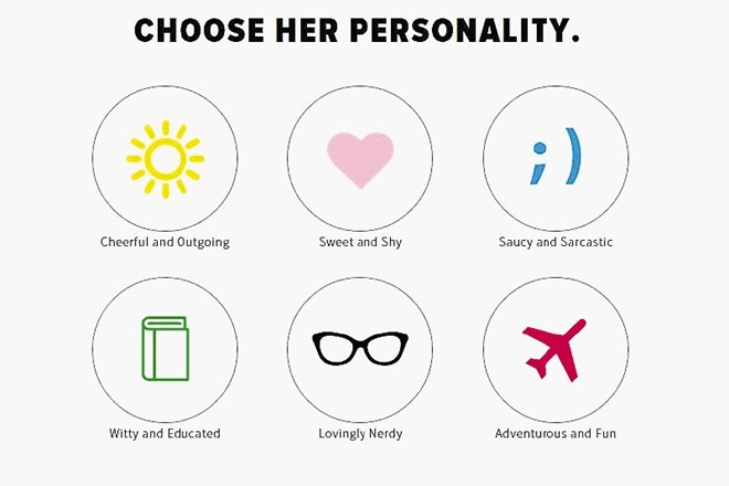 Ko si boste omislili virtualno dekle, boste lahko izbirali med šestimi osebnostmi...
