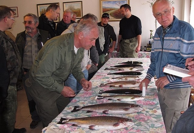 Za Miss Soče se je v Plavah potegovalo 13 ribičev, ki so ujeli največje ribe v spodnjem toku reke Soče. (Foto: Jani Alič)