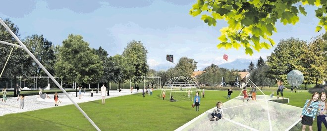 Že prihodnje leto naj bi začeli urejati družinski park na fužinski strani Ljubljanice.