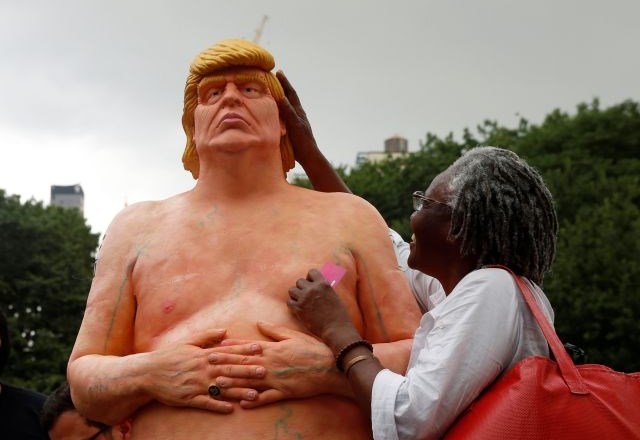 Kip je v New Yorku poskrbel za nemalo navdušenja in smeha med mimoidočimi. (Foto: Reuters)