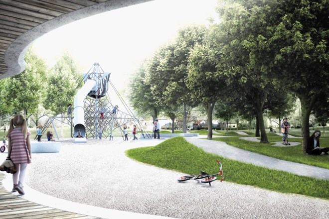 Širitev otroškega igrišča v Šmartinskem parku bo Mestno občino Ljubljana stala slabih 730.000 evrov.