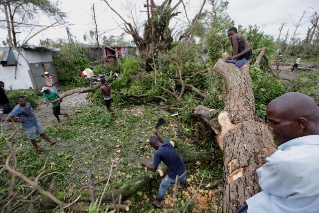 Opustošenje na Haitiju, ki ga je za seboj pustil orkan Matthew. (Foto: Reuters)