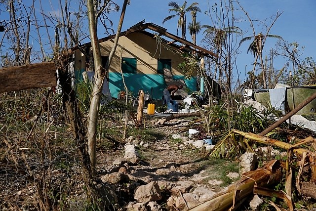 Opustošenje na Haitiju, ki ga je za seboj pustil orkan Matthew. (Foto: Reuters)