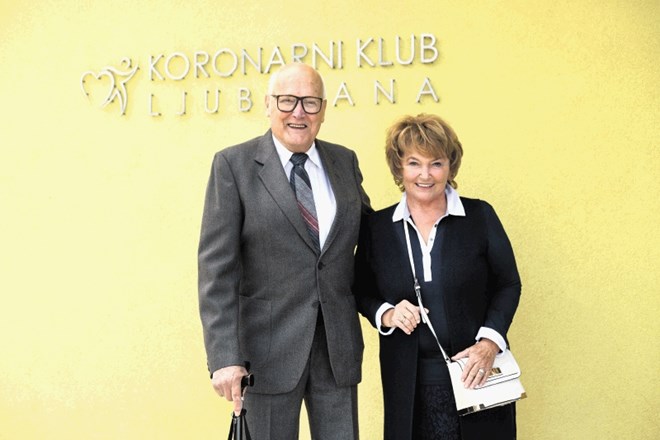Janez Kranjc, predsednik Koronarnega kluba Ljubljana, in prof. dr. Irena Keber, predsednica strokovnega sveta kluba.