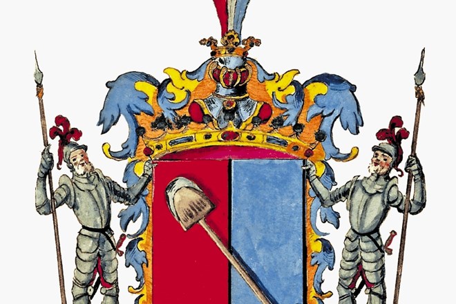 Grb plemiške družine Radetzky iz 16. stoletja.