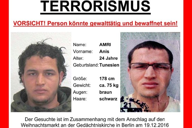 Nemški zvezni kriminalistični urad je objavil tiralico za Tunizijcem, ki je zdaj iz več razlogov glavni osumljenec za napad v...