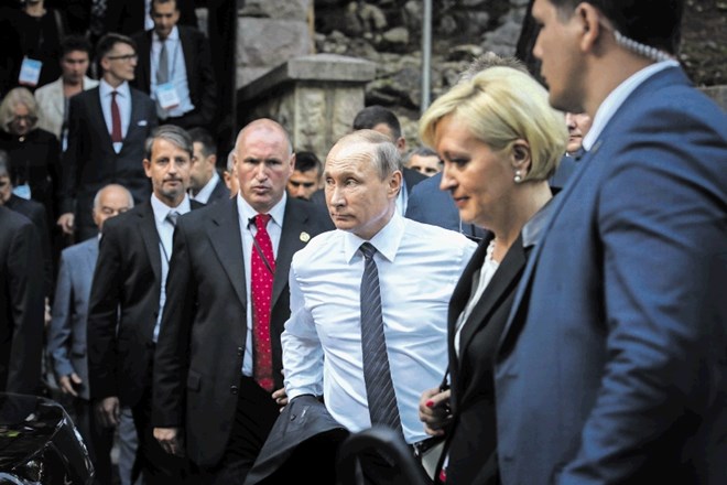 Obisk ruskega predsednika Vladimirja Putina pri Ruski kapelici na Vršiču 30. julija