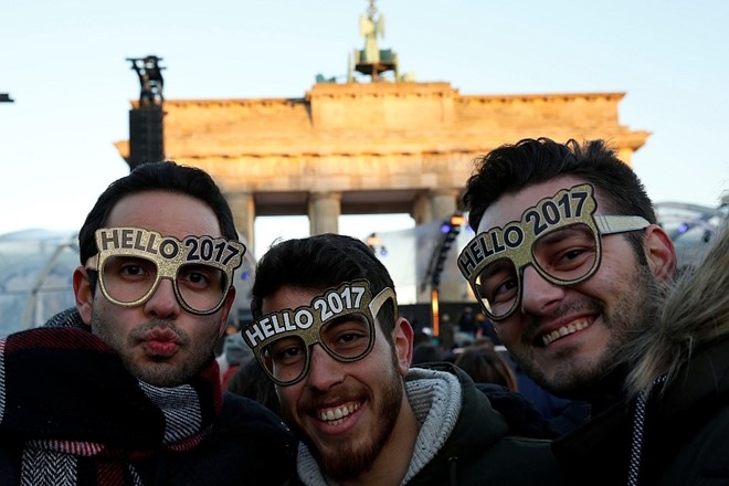 Pričakovanje novega leta v Berlinu. (Foto: Reuters)