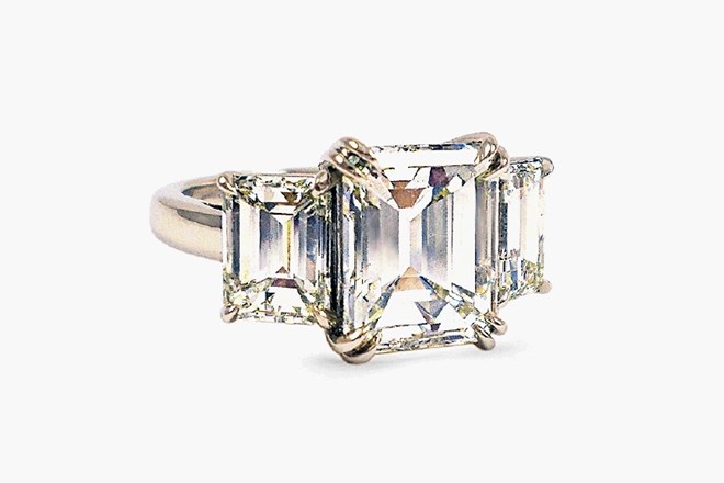 Zaročni prstan kalifornijske draguljarne Scout Mandolin z briljantom Diamond Foundry